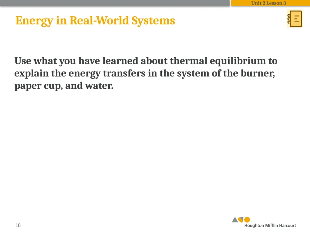 HMH Science Dimensions Physics Unit 2: Energy and - slide 18 of 36