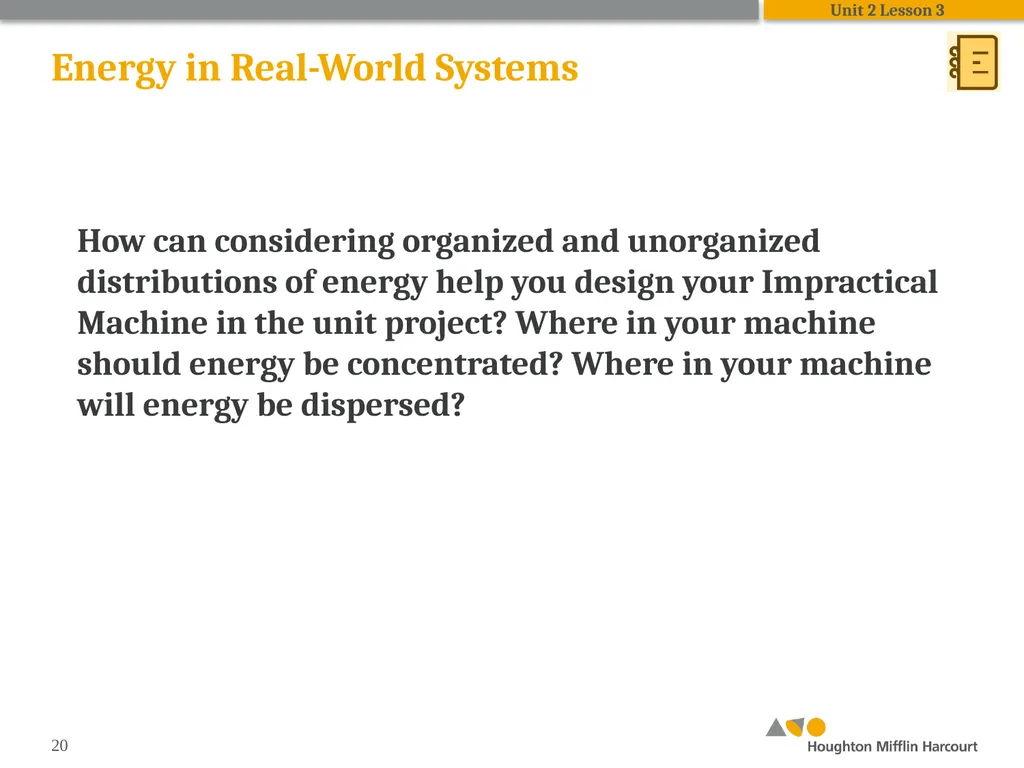 HMH Science Dimensions Physics Unit 2: Energy and - slide 20 of 36
