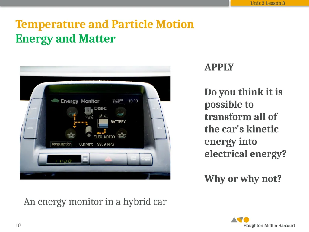 HMH Science Dimensions Physics Unit 2: Energy and - slide 10 of 36