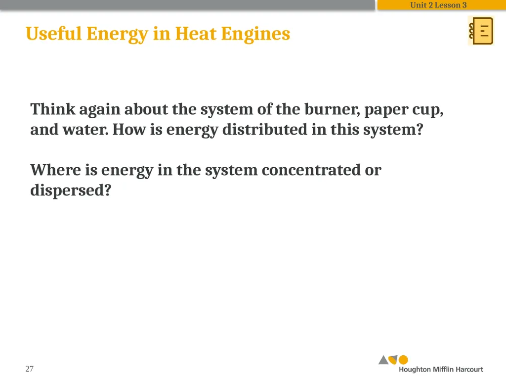 HMH Science Dimensions Physics Unit 2: Energy and - slide 27 of 36
