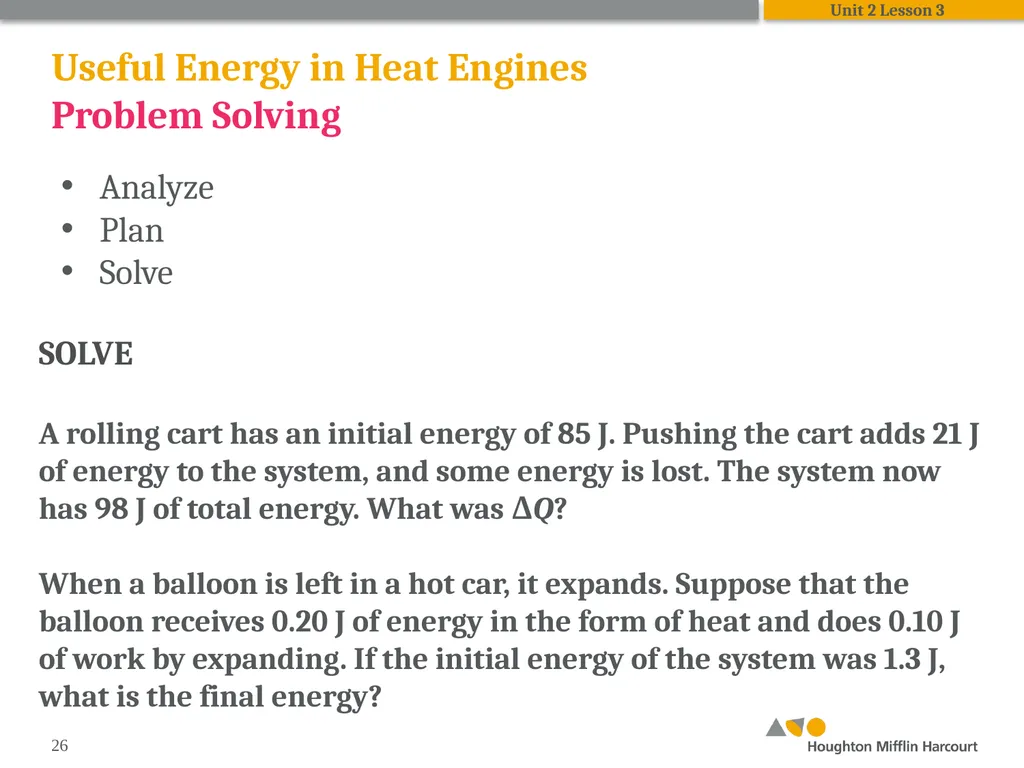 HMH Science Dimensions Physics Unit 2: Energy and - slide 26 of 36