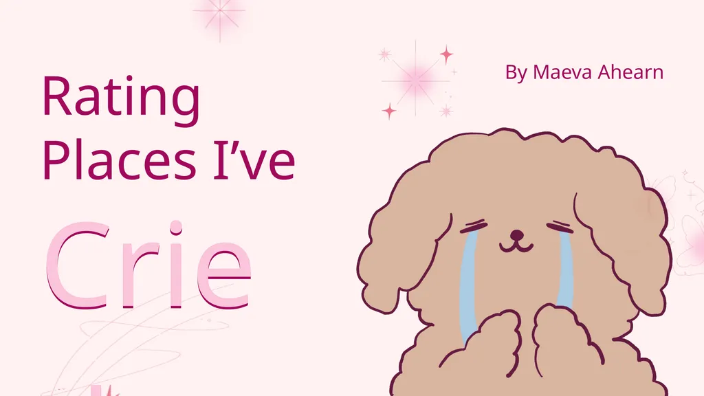 Cried Rating Places I’ve By Maeva Ahearn My 5 - slide 1 of 11