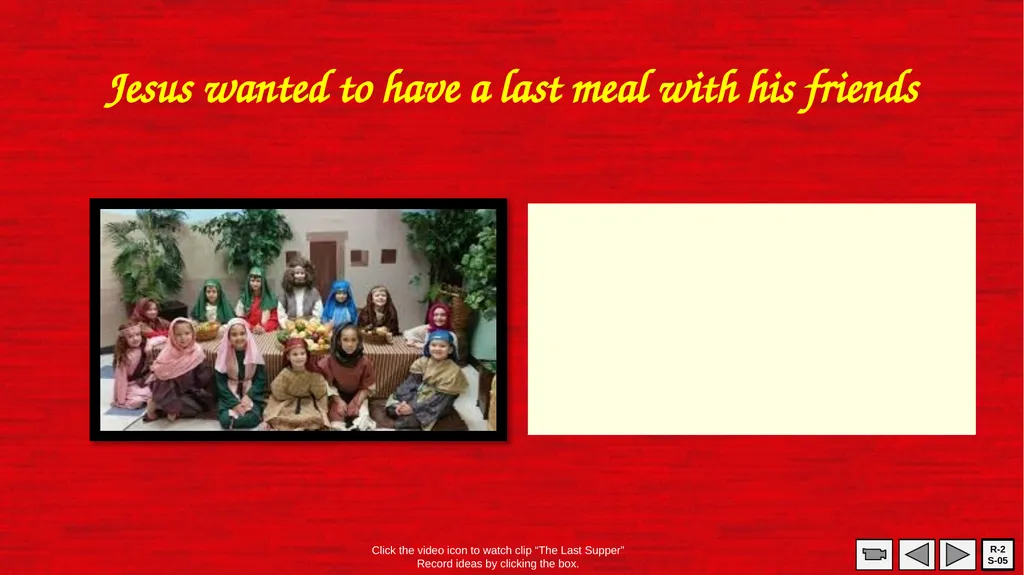 The Last Supper R-2 S-01 Learning Intentions The - slide 5 of 11