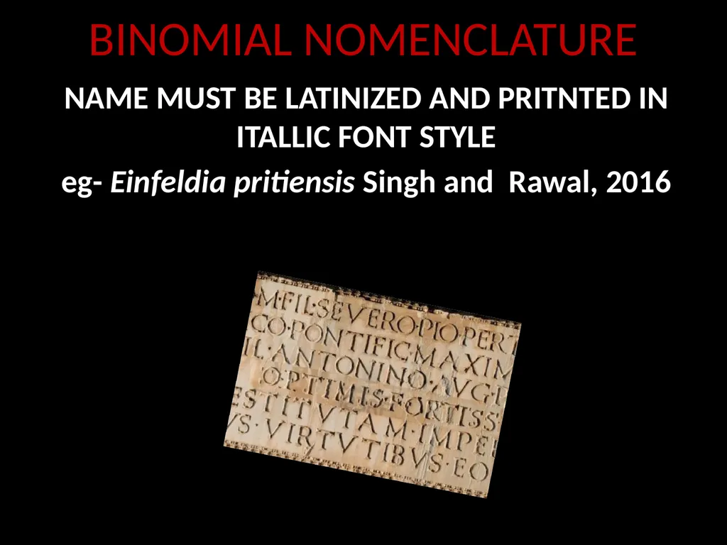 Taxonomy and Binomial Nomenclature Dr. DEEPAK - slide 14 of 23