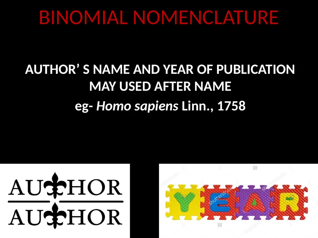 Taxonomy and Binomial Nomenclature Dr. DEEPAK - slide 15 of 23