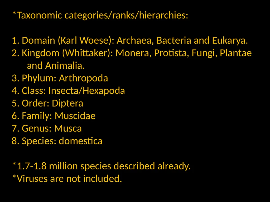 Taxonomy and Binomial Nomenclature Dr. DEEPAK - slide 5 of 23
