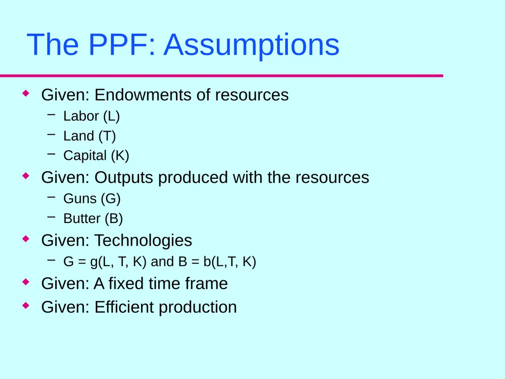 The PPF: Position, Properties and Opportunity - slide 4 of 17