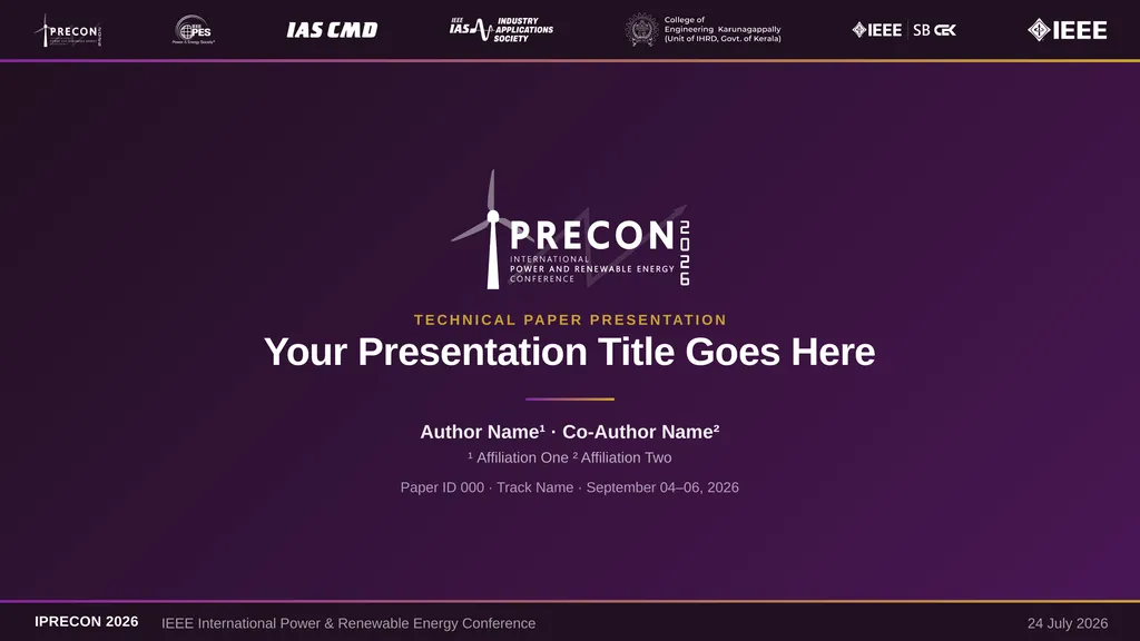 TECHNICAL PAPER PRESENTATION Your Presentation - slide 1 of 11