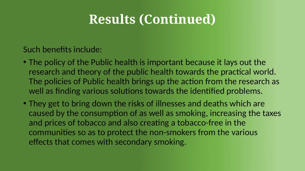 Saudi Arabia Vision 2030 Tobacco and Vaping use - slide 9 of 11