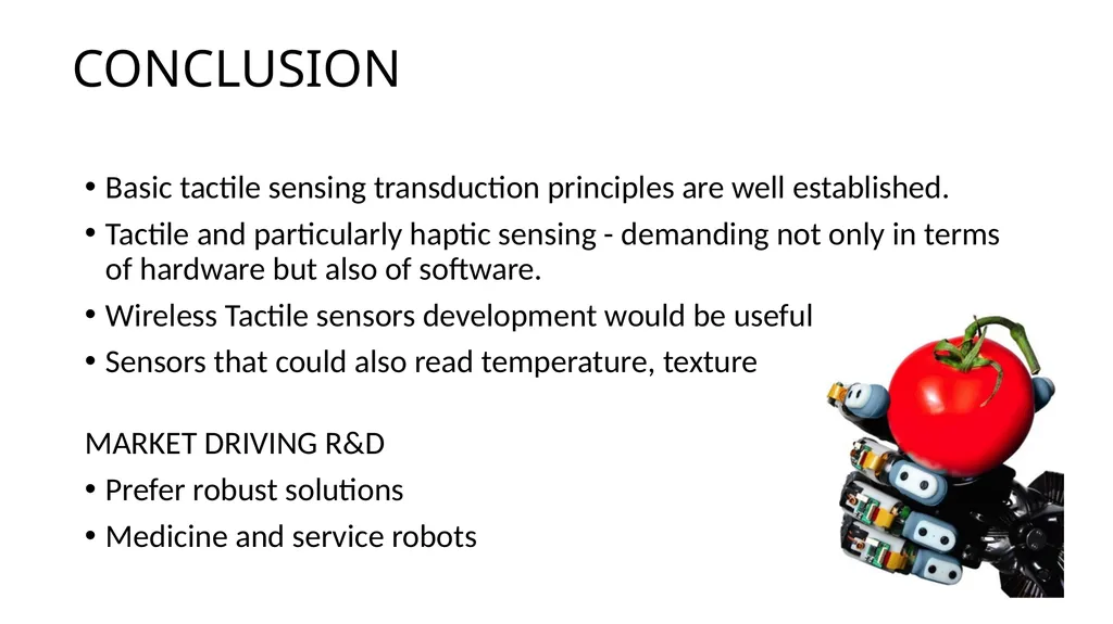 TACTILE SENSORS FOR ROBOTIC APPLICATIONS Pedro - slide 17 of 17