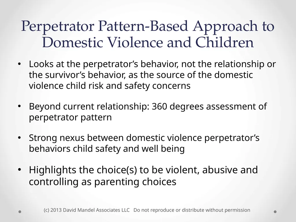 the Safe and Together™ model: A Perpetrator - slide 11 of 23