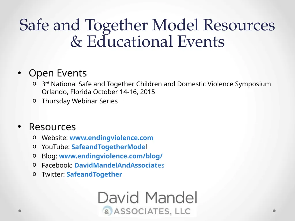 the Safe and Together™ model: A Perpetrator - slide 23 of 23