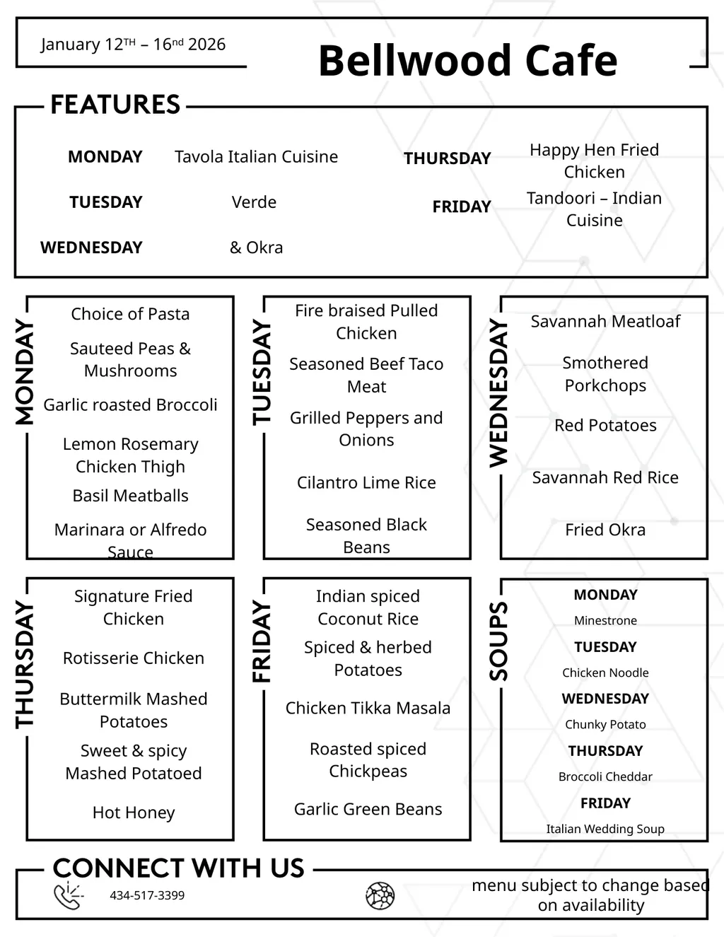 January 01st – 03TH 2026 Bellwood Cafe menu - slide 3 of 4