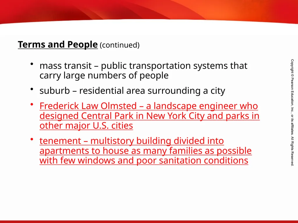 Urbanization After 1865 Terms and People - slide 3 of 15