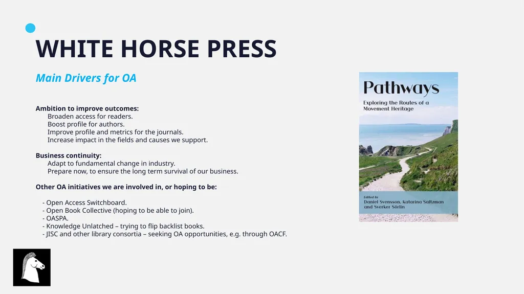 OPEN ACCESS CHALLENGES FOR SMALL PUBLISHERS August - slide 7 of 16