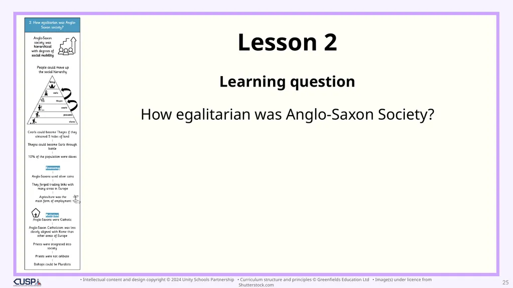 Year 10 To what extent was Anglo-Saxon England - slide 25 of 91