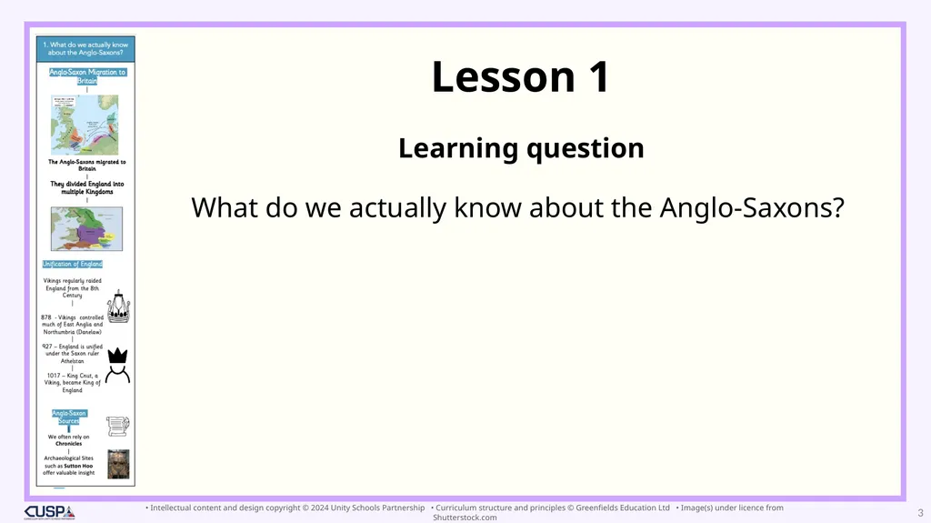 Year 10 To what extent was Anglo-Saxon England - slide 3 of 91