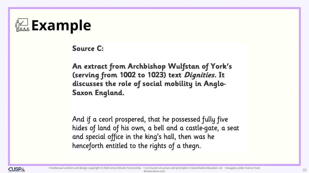 Year 10 To what extent was Anglo-Saxon England - slide 33 of 91