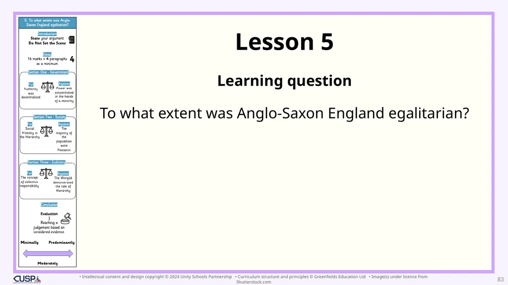 Year 10 To what extent was Anglo-Saxon England - slide 83 of 91