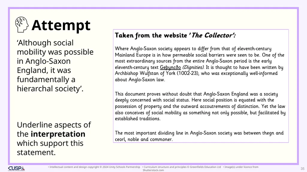 Year 10 To what extent was Anglo-Saxon England - slide 35 of 91