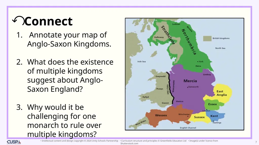 Year 10 To what extent was Anglo-Saxon England - slide 7 of 91
