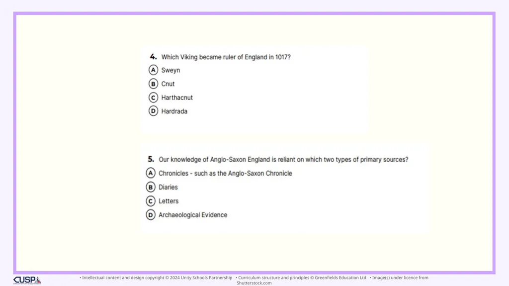 Year 10 To what extent was Anglo-Saxon England - slide 24 of 91