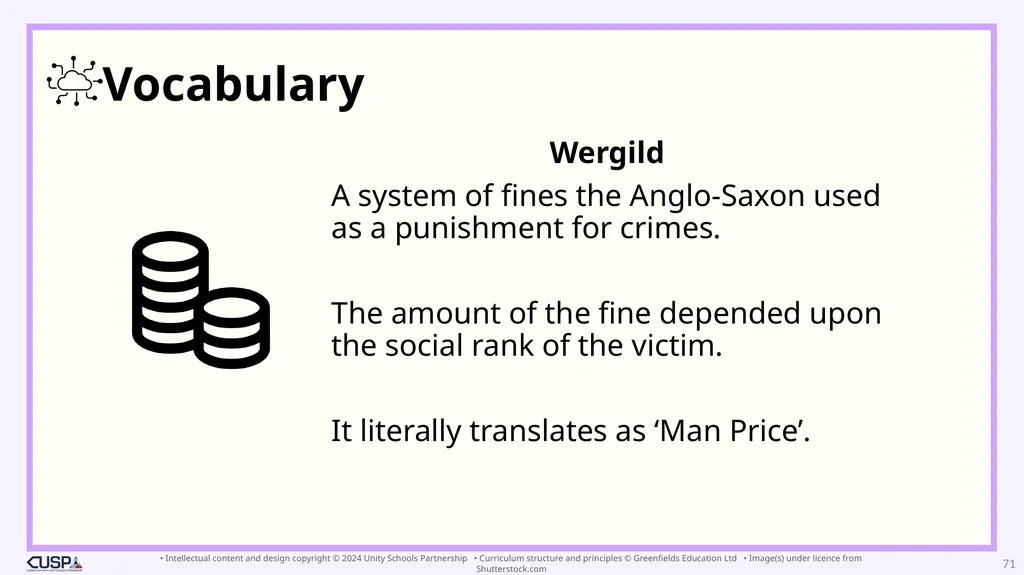 Year 10 To what extent was Anglo-Saxon England - slide 71 of 91