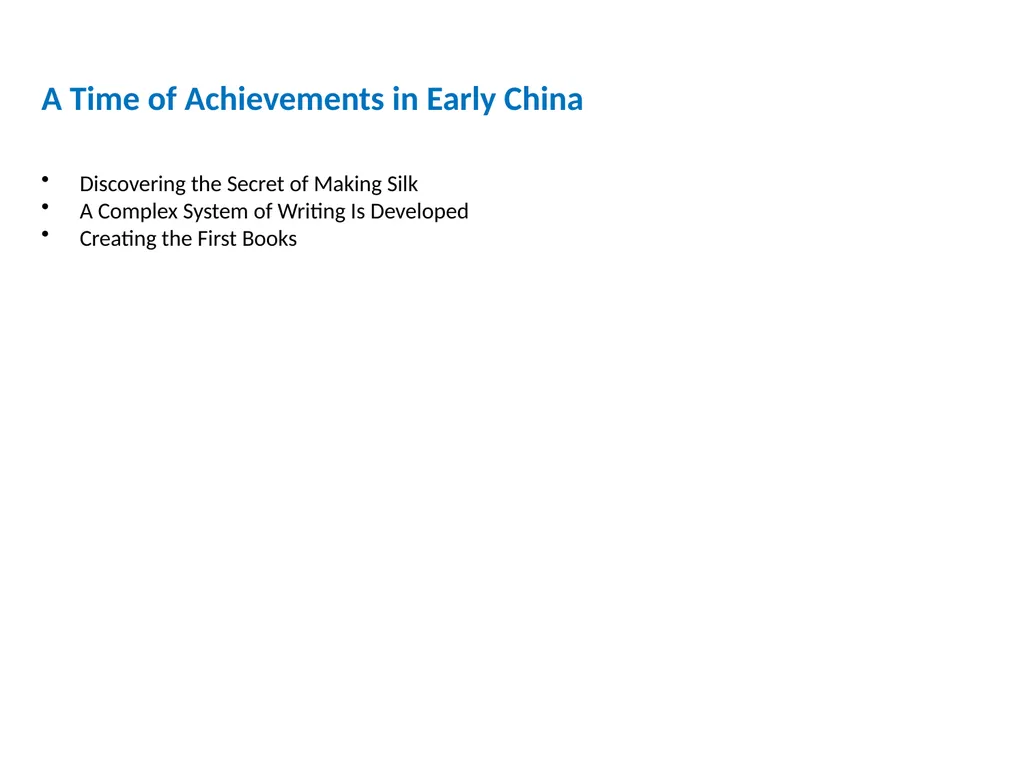 Ancient India and China (2600 B.C.-A.D. 550) - slide 22 of 29