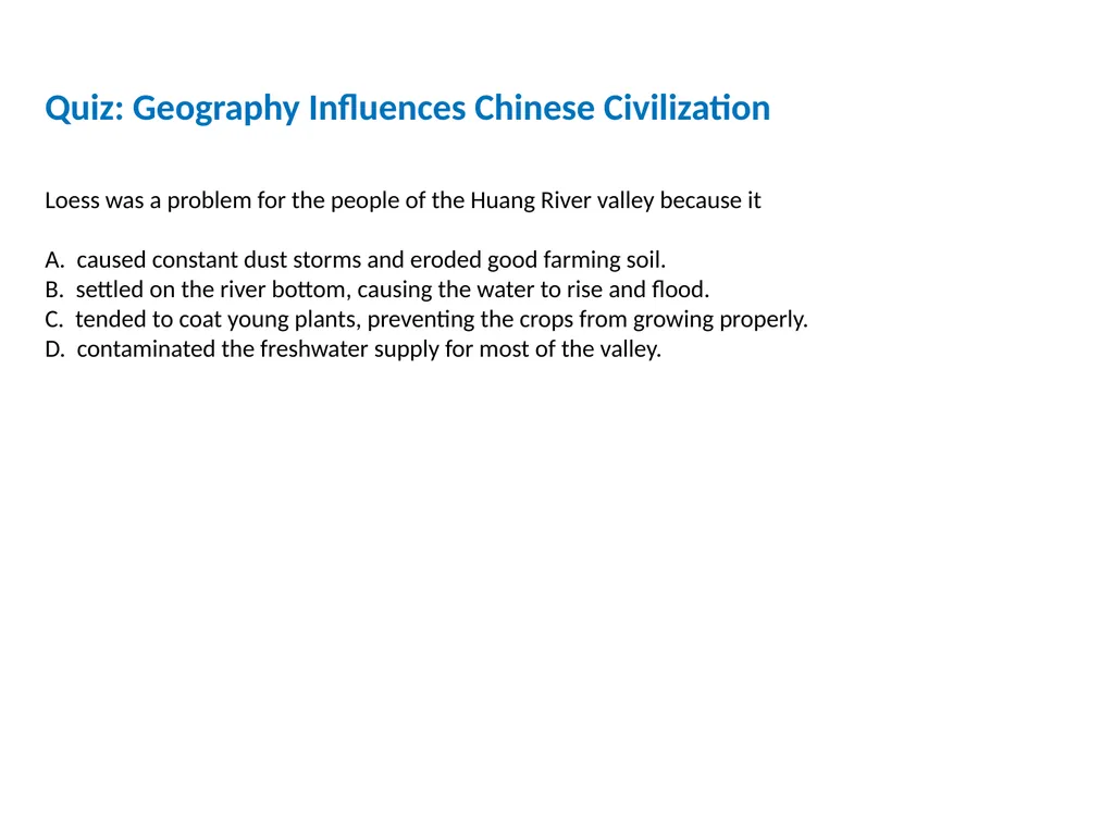 Ancient India and China (2600 B.C.-A.D. 550) - slide 24 of 29