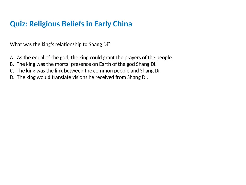 Ancient India and China (2600 B.C.-A.D. 550) - slide 27 of 29