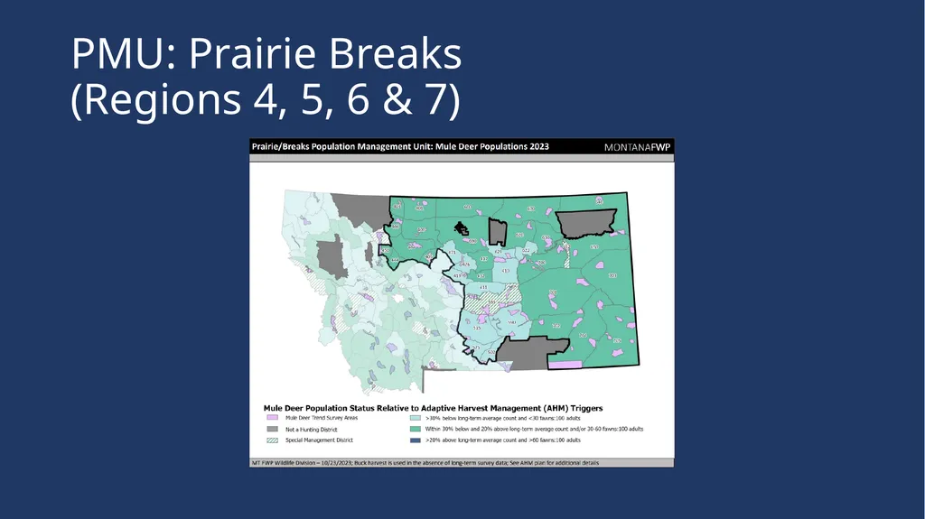 Mule Deer Population Estimates Presented to the - slide 26 of 27