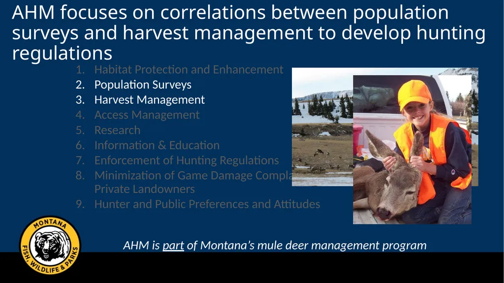 Mule Deer Adaptive Harvest Management Deer - slide 7 of 39