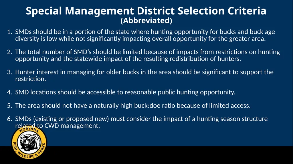 Mule Deer Adaptive Harvest Management Deer - slide 31 of 39