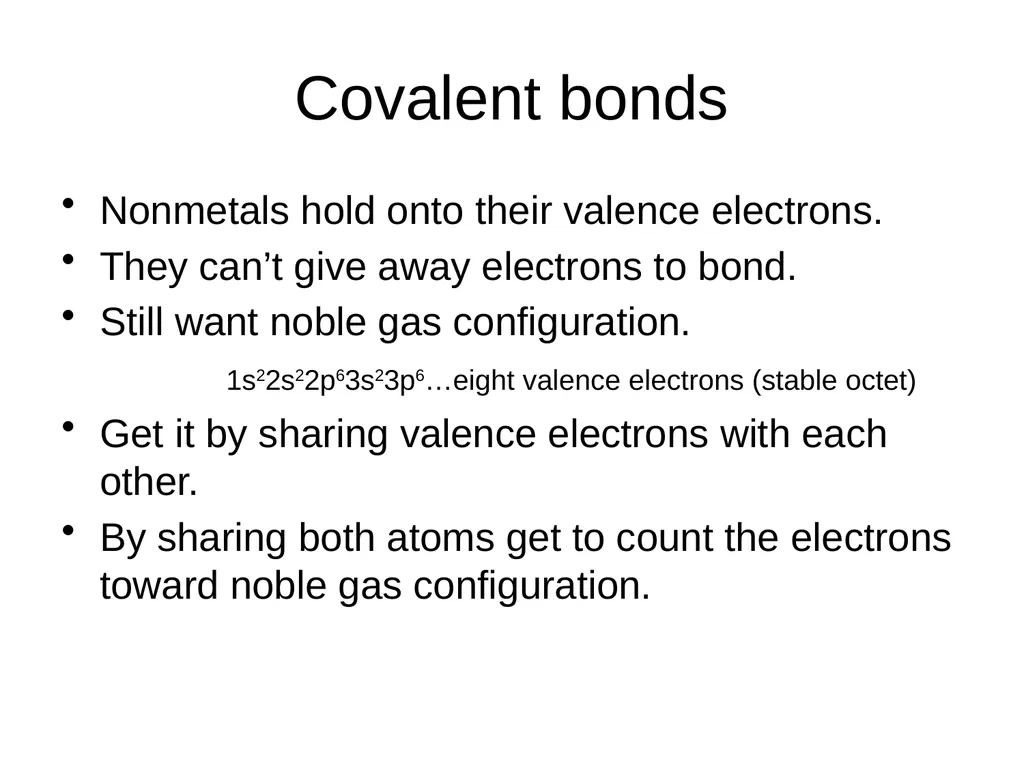 Covalent Bonding …electrons are shared Episode 9 – - slide 4 of 76