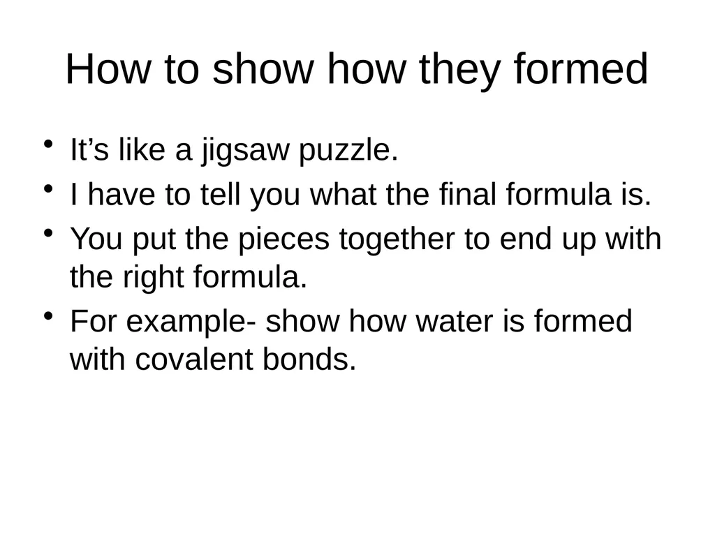 Covalent Bonding …electrons are shared Episode 9 – - slide 7 of 76