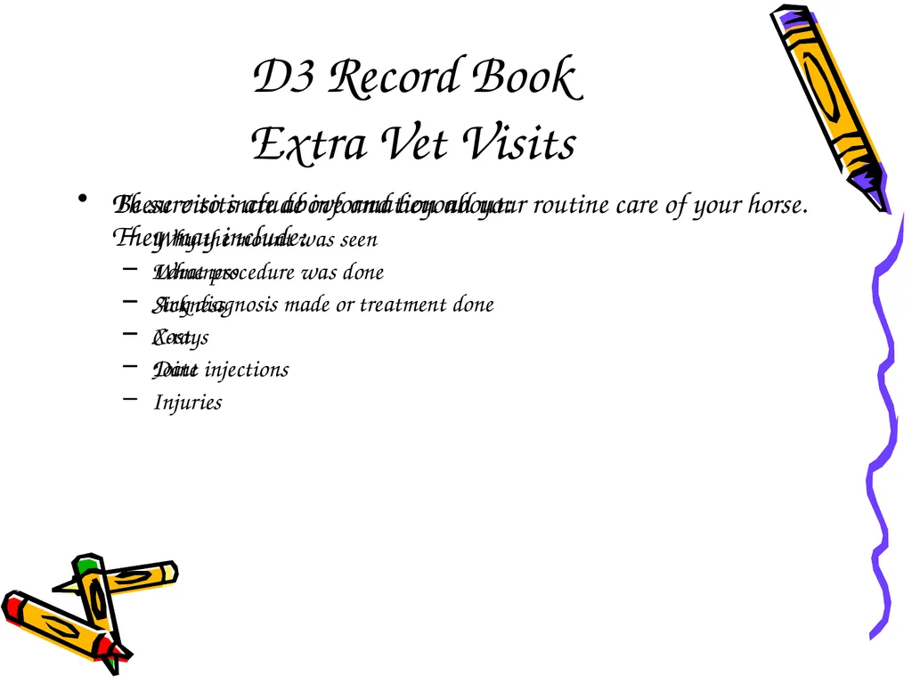 D3 Record Book Meeting the Standard D3 Records Why - slide 9 of 14