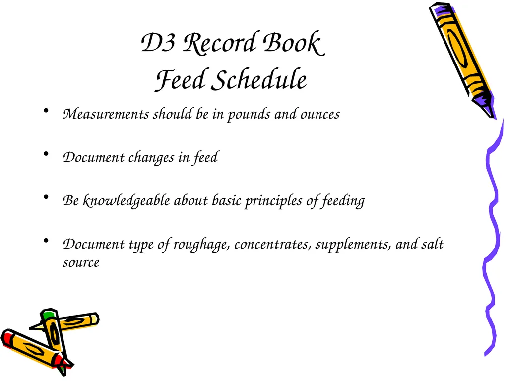 D3 Record Book Meeting the Standard D3 Records Why - slide 6 of 14