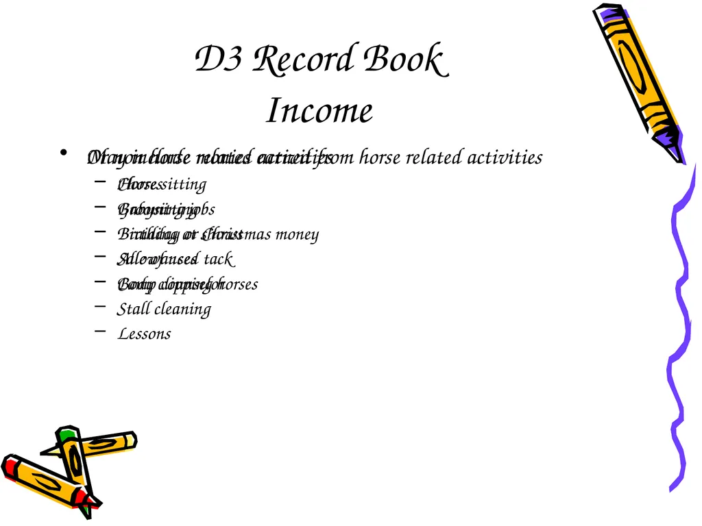 D3 Record Book Meeting the Standard D3 Records Why - slide 12 of 14