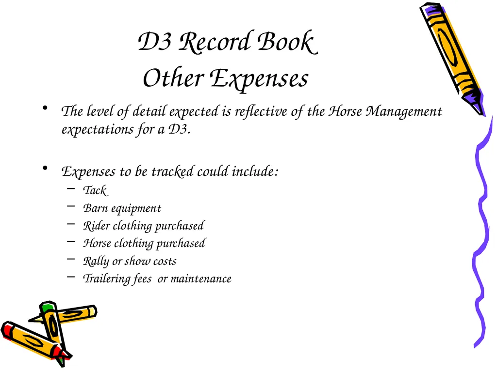 D3 Record Book Meeting the Standard D3 Records Why - slide 11 of 14
