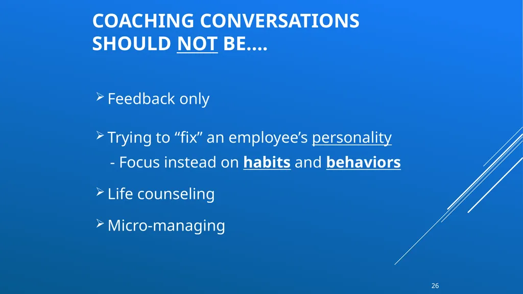 Successful conversations with your employees – - slide 26 of 47