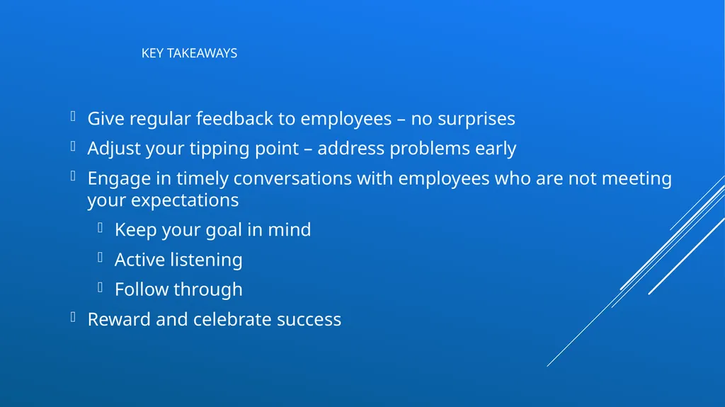 Successful conversations with your employees – - slide 42 of 47