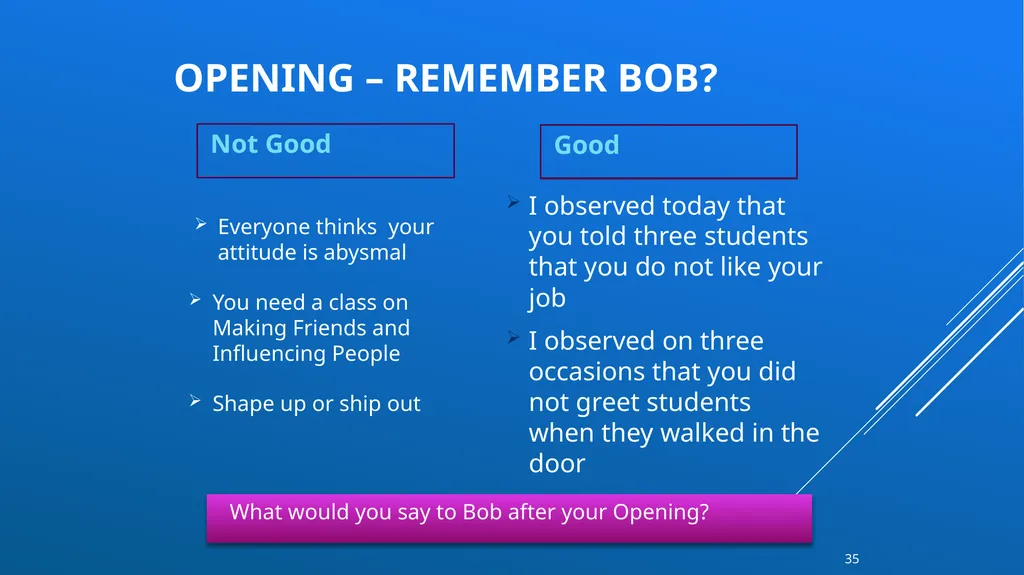 Successful conversations with your employees – - slide 35 of 47