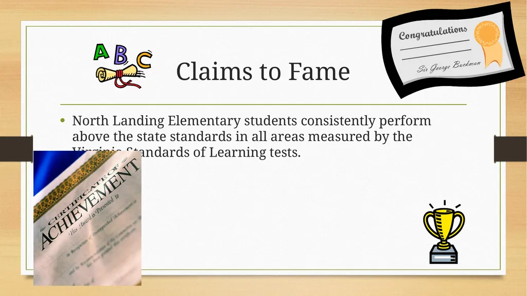 North Landing Elementary School Profile By: - slide 10 of 10