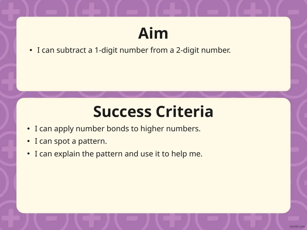 Year One Maths | Year 2 | Addition and Subtraction - slide 3 of 17