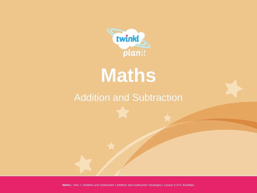 Year One Maths | Year 2 | Addition and Subtraction - slide 1 of 17