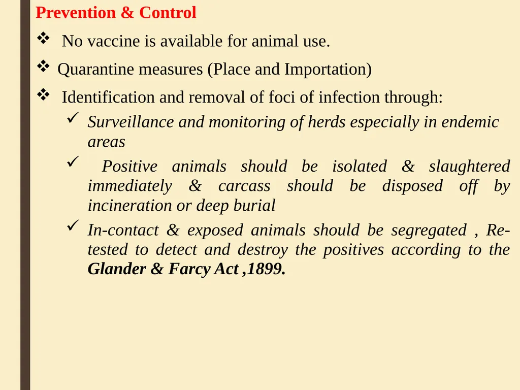 GLANDERS Anil Kumar Asst. Professor Dept. of VCC - slide 11 of 11