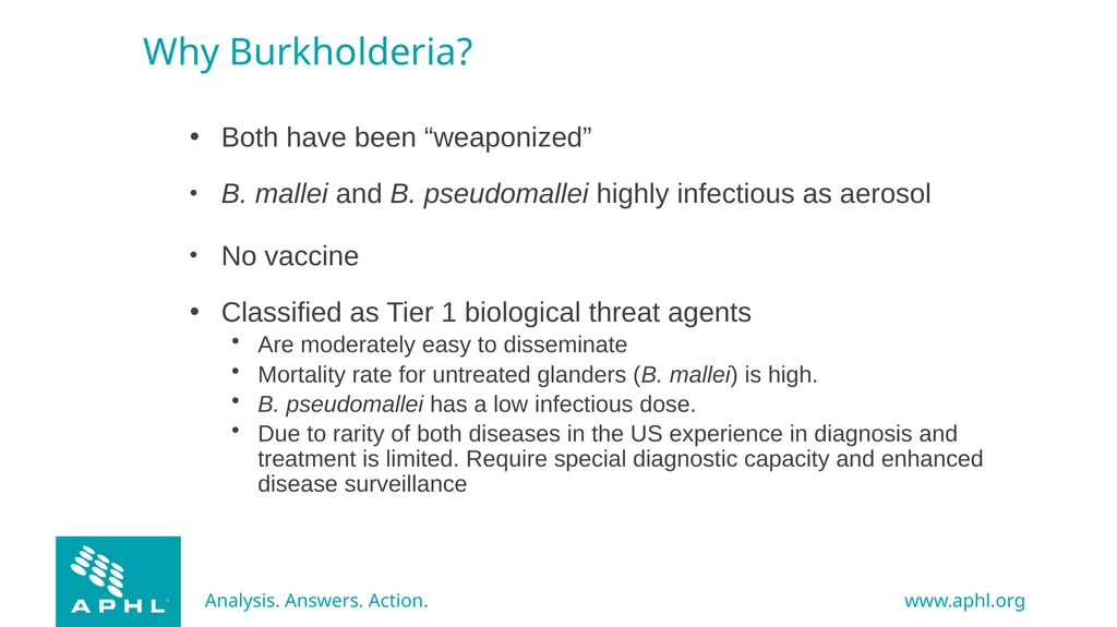 Agents of Bioterrorism Burkholderia species - slide 4 of 30