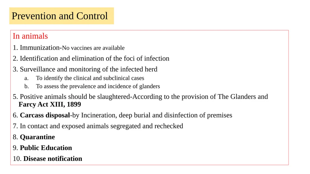 ‘Veterinary Epidemiology & Zoonoses’ VPH-321 - slide 17 of 19