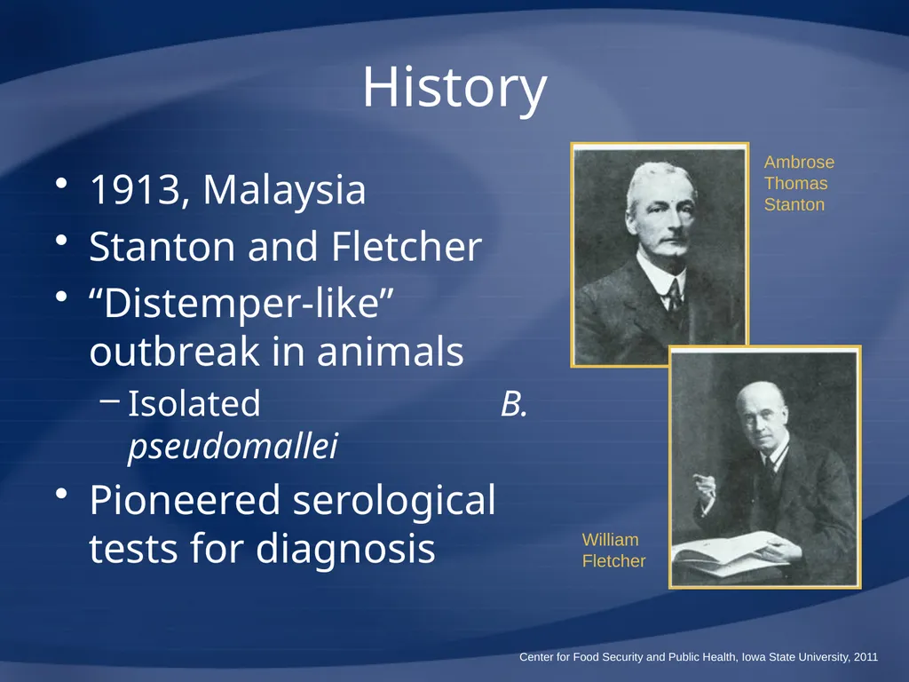 Melioidosis Pseudoglanders Whitmore Disease - slide 7 of 31