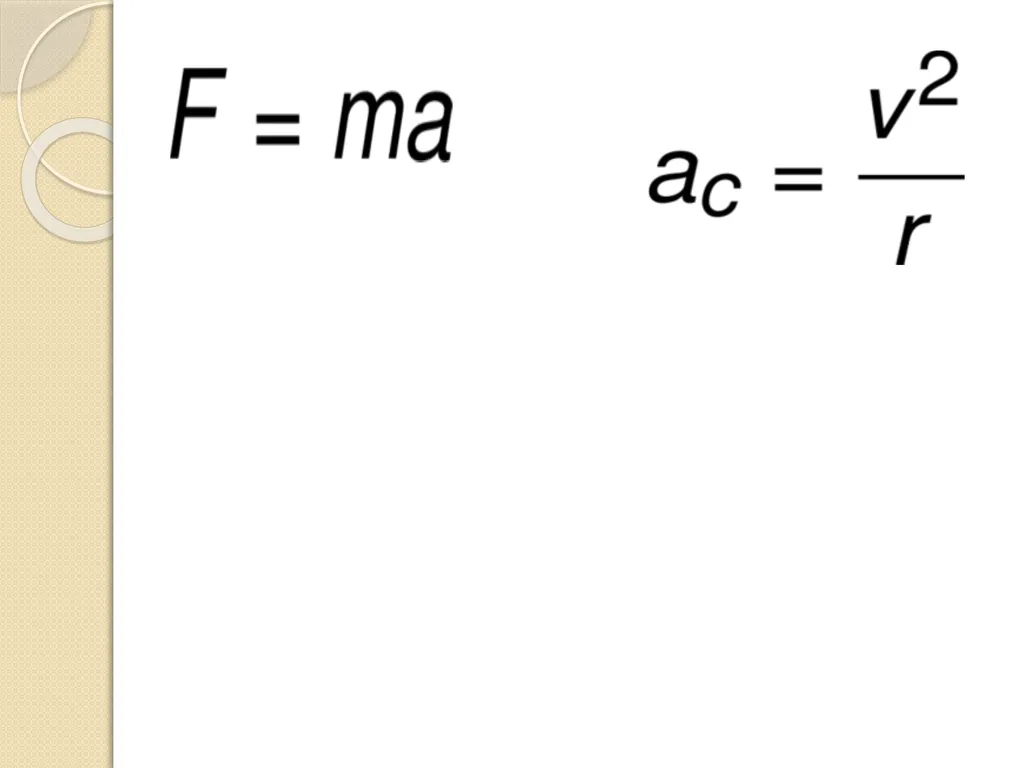 Centripetal Acceleration and Centripetal Force - slide 12 of 16